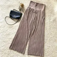 Rosemadame マイレングス プリーツマタニティパンツ 産前・産後対応 M