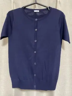Honeys♡半袖カーディガン ネイビー Mサイズのサムネイル
