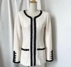 CHANEL ノーカラージャケット 36のサムネイル