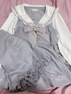LIZLISA セーラーセットアップ グレー
