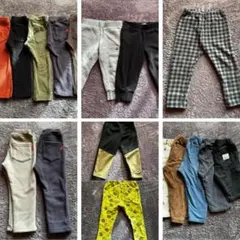 ベビー・キッズ 子供用ズボン 90cm相当 まとめ売り17点 男の子