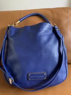 MARC JACOBS 2way レザー 肩掛け　ショルダー　バッグ　ブルー