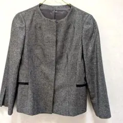 ノーカラージャケット グレー　Kiyoko Takase K.T コムサのサムネイル