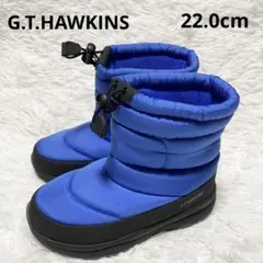 G.T.HAWKINS スノーブーツ 22.0cm ブルー 防水 軽量