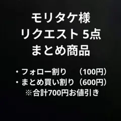 モリタケ様 リクエスト 5点 まとめ商品