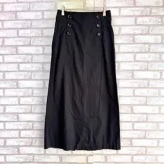 UNITED ARROWS ユナイテッドアローズ　ロングスカート　黒　Sのサムネイル
