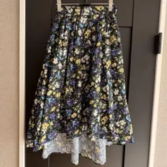 31 Sons de mode フラワープリント フレアスカート 36