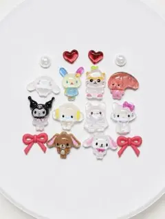 Nail art parts Sanrio All Stars Heisei Girls