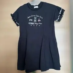 mezzo piano 半袖ワンピース 130cm 黒