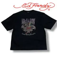 【極美品】エドハーディー ピグメント加工 半袖Tシャツ L 黒 ゆるだぼ レアのサムネイル