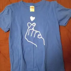 United Athle 指ハート Tシャツ ブルー 130cmのサムネイル