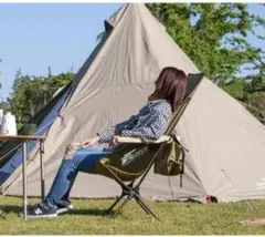 FIELD DOOR ポータブルチェア ハイバック　ロックベース付