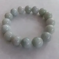 希少、最上級品、国石、綺麗色)糸魚川翡翠ブレスレット、13mm✩男女兼用