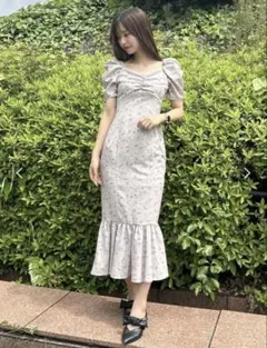 EATME Little rose printマーメイドワンピースのサムネイル