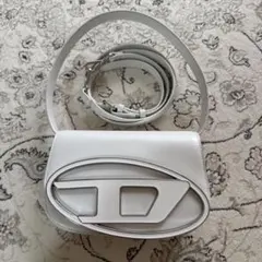 美品 DIESEL 1DR レザー 2way ショルダーバッグ 白 正規品