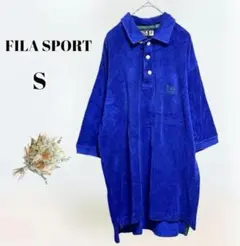 【フィラスポーツ】 タオル生地コットンポロシャツ　半袖Tシャツ　綿１００％