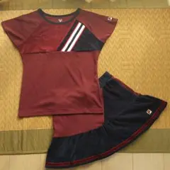 フィラ FILA テニス ベロア ゲームシャツ スコート セットアップ