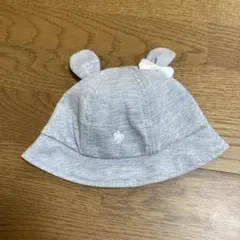 Polo Baby 耳付きグレー帽子 44cm
