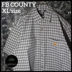 FB COUNTY 90's OG チェックシャツ グレー XL ④のサムネイル