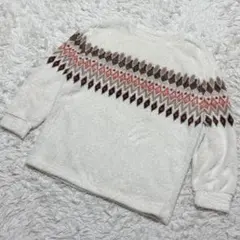 【c6626】UNIQLO ニット　セーター　長袖　ホワイト