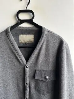 【美品】AYUITE カーディガン グレー コンチョボタン 日本製 アユイテ