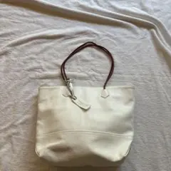 マルコマージ　ホワイトレザートートバッグ　美品のサムネイル