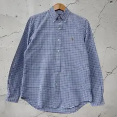 POLO RALPH LAUREN ギンガムチェックシャツ ブルー ボタンダウン