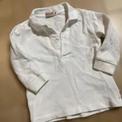 ミキハウス　ポロシャツ　白　80