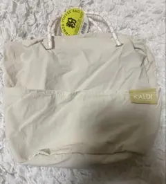 新品未使用KALDI エコバッグ ベージュ
