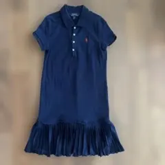 Polo Ralph Lauren ネイビー ポロワンピースキッズ M 8-10