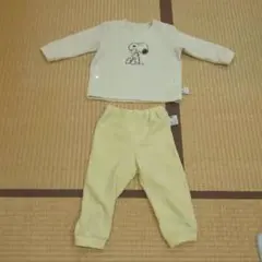 フリースパジャマ９０　ユニクロ　スヌーピー　薄手