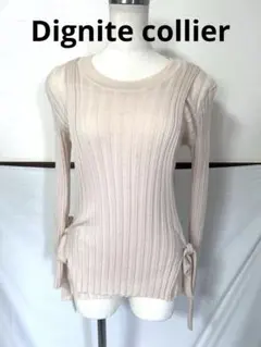 百貨店購入 Dignite collier 両サイドリボン レイヤードデザイン