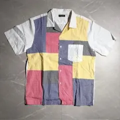 コムデギャルソン　半袖シャツ　90s AD1999 パッチワーク　アーカイブのサムネイル