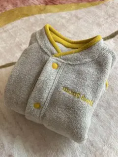 mont-bell フリースジャケット 90cm グレー/イエロー