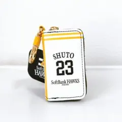 福岡ソフトバンクホークス　キーリング付きコインケース【周東佑京】