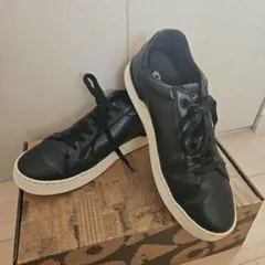 箱付き　COACH ブラックレザー スニーカー