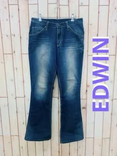 ⭐︎EDWIN⭐︎最終値下げ⭐︎Y2KレディースフレアデニムパンツL【中古】b32
