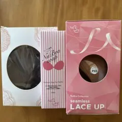 新品未使用ヌーブラ ベージュ+ブラック、ヌーブラ専用ソープ