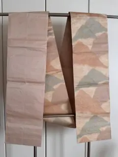 化繊 ラメ ぼかし山 お太鼓帯 袋帯 全通し「A038」