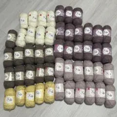 ダイソー　毛糸　フラッフィ　51玉　まとめ売り