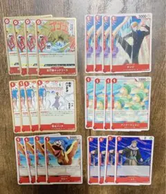 ワンピースカード デッキパーツ 赤デッキ  アラバスタ