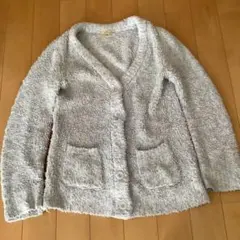 ジェラートピケ　カーディガン　ライトブルー