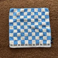 タオルハンカチ　マタノアツコ　Atuko Matano ピアノ 鍵盤 黒猫