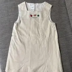 familiar ジャンバースカート 90 ベージュ