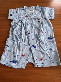 ミキハウス HOT BISCUITS 甚平 ロンパース　S 60-70