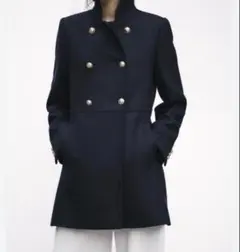 ZARA♬*゜ダブルブレスト ブークレコート　Pコート　新品未使用 ZARA♬*゜ダブルブレスト ブークレコート Pコート 新品未使用 - メルカリ