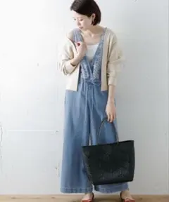 ＊【Sonny Label】クロス刺繍 デニムサロペット〈新品未使用タグ付き〉＊のサムネイル