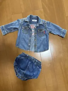 DOUBLE B デニムジャケット&デニムパンツセット