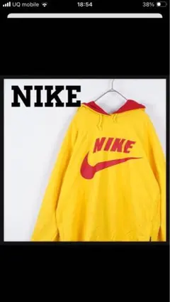 【激レア‼︎】NIKE♧黄赤 スウォッシュロゴ パーカー