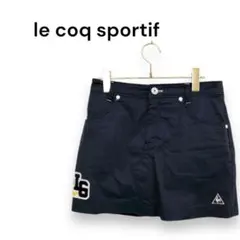 【ルコックスポルティフ】ゴルフウェア　ミニスカート　メッシュ　ネイビー　9